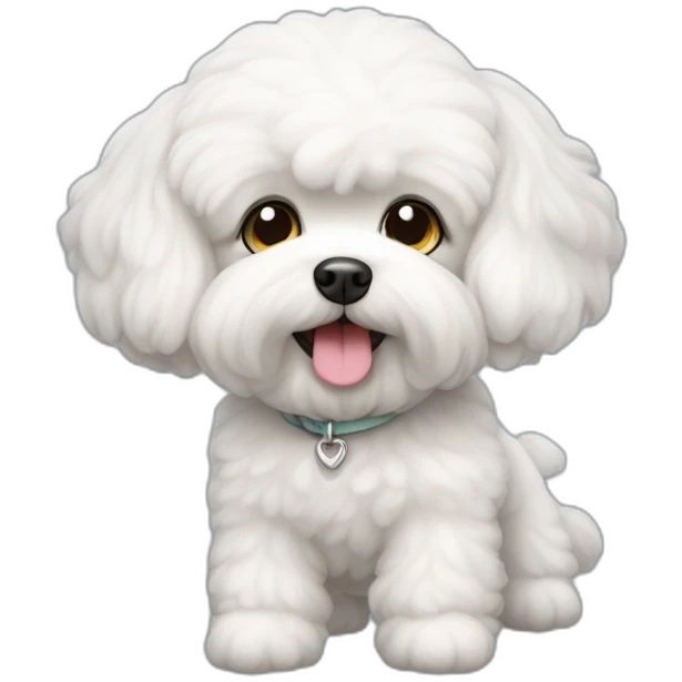 Camille le bichon maltais emoji