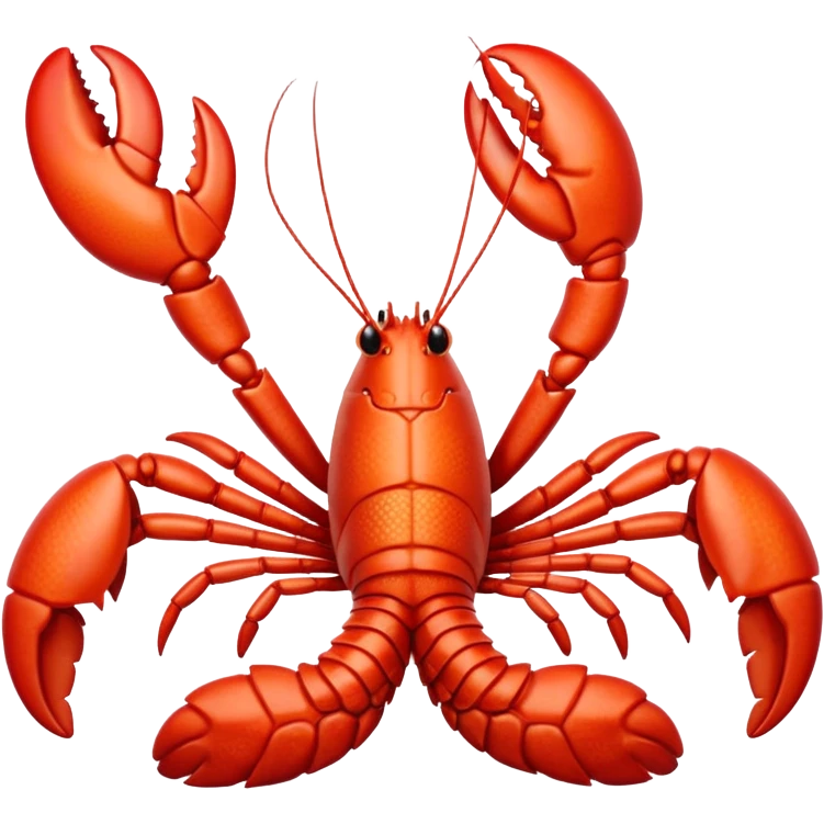 White white lobster  emoji