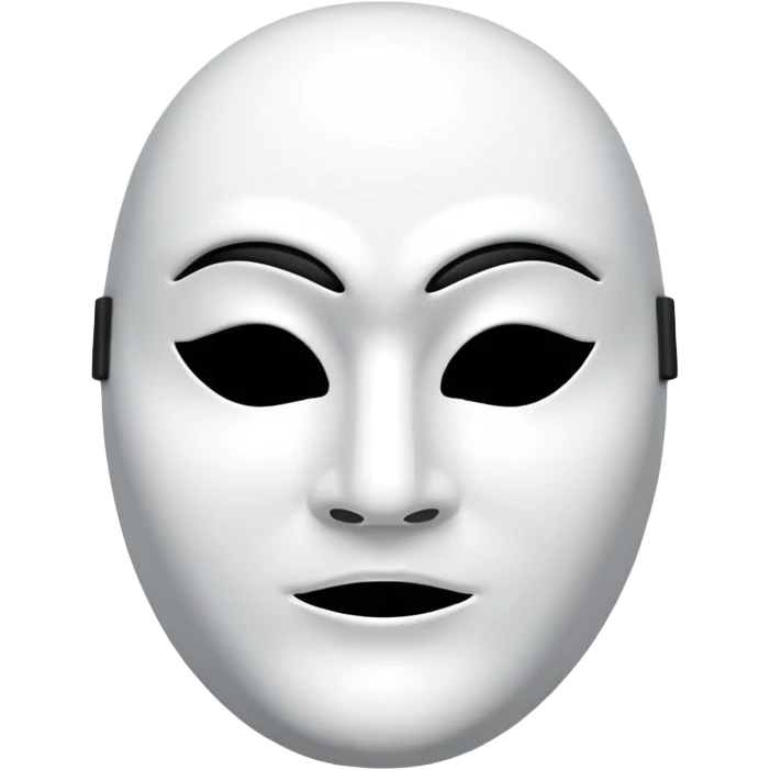 a full view of Mask emoji