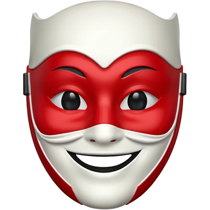 mask smile red emoji