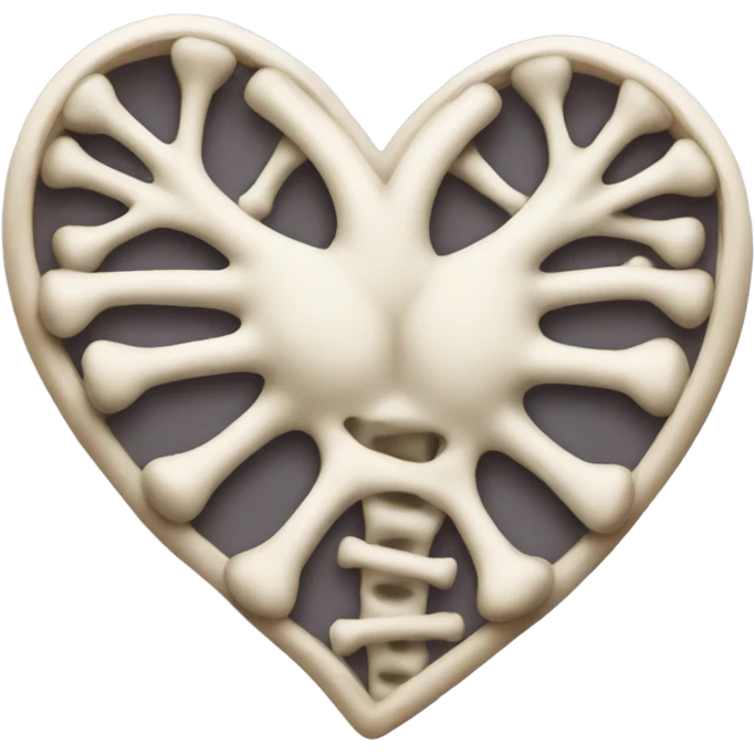  Heart shaped bones  emoji