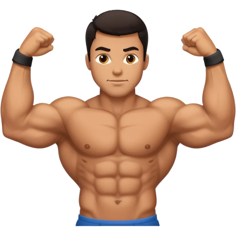 Flexing man emoji