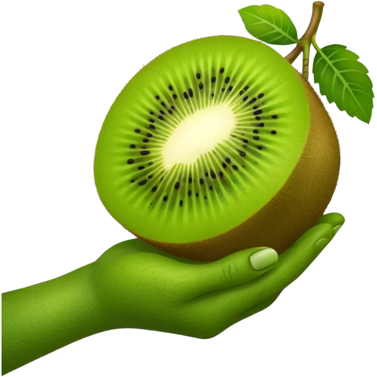 Kiwi hand promise emoji