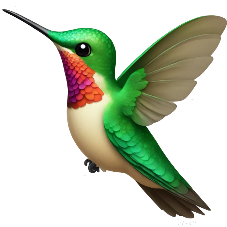 Beautiful hummingbird  emoji