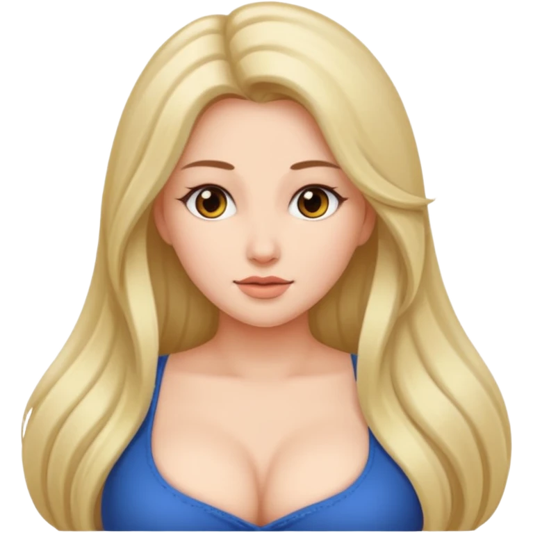 naked woman with big tits emoji