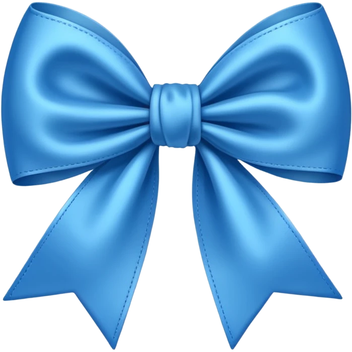 Nœud bleu emoji