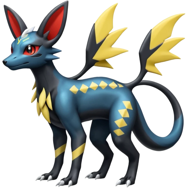 Salandit-Palkia-Umbreon-Silvally-fusion (full body) emoji
