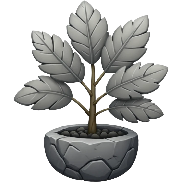 stone plant  emoji