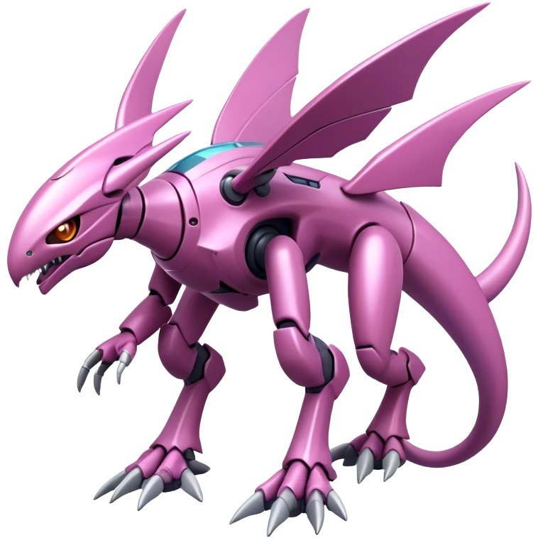  Cool Edgy Shiny Futuristic Ethereal Legendary Digimon-Genesect-Palkia-hybrid full body emoji