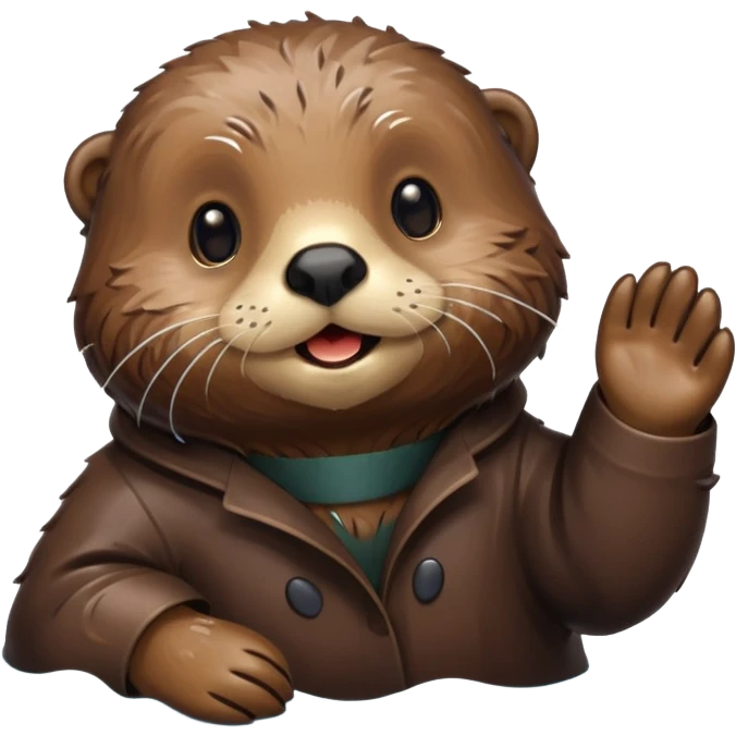 awake sea otter emoji