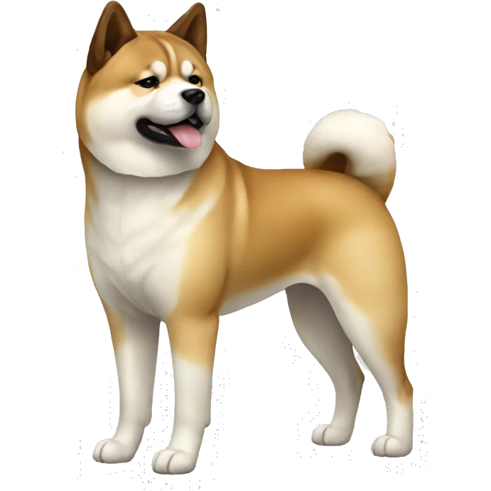 Akita Dog Breed Full Body emoji