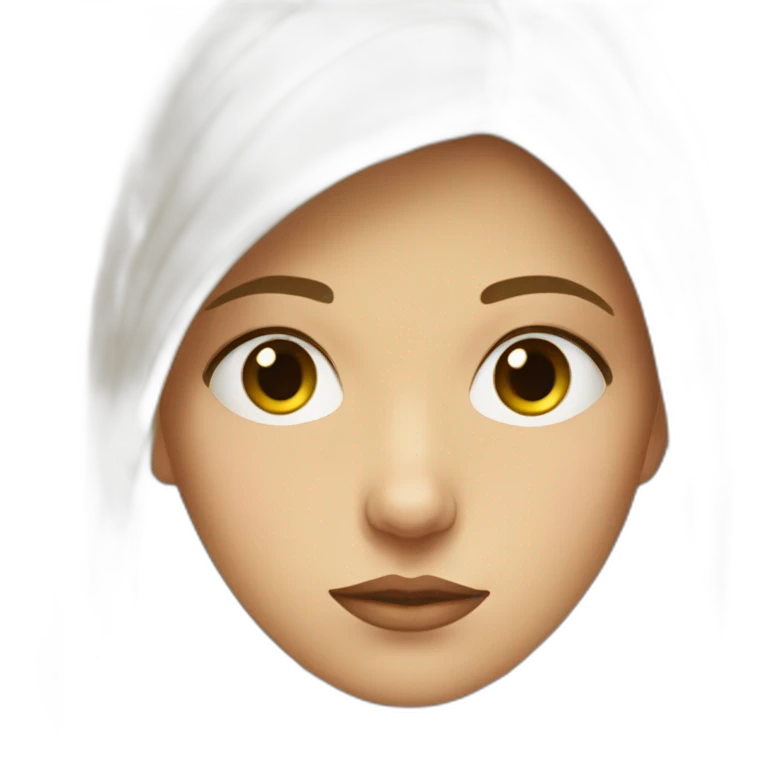 Disguised Slavic Girl Face looking sad af emoji