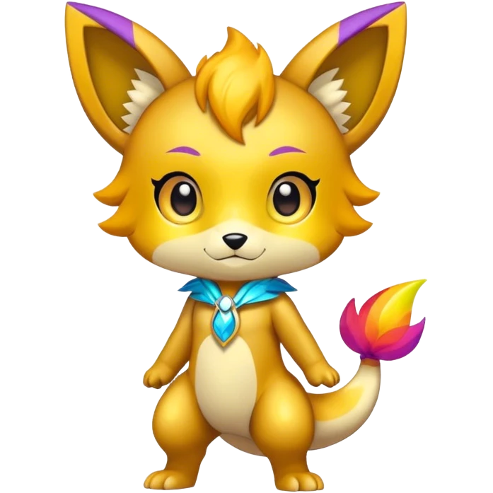 Shiny Chibi Anthro Sona Fakemon-Spectrobe Full Body emoji