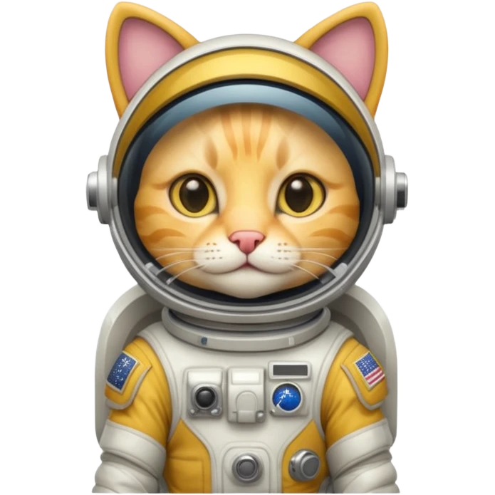 yellow cat Astronaut emoji