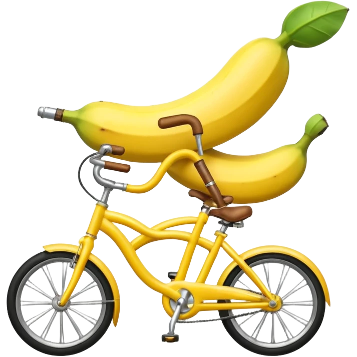 Banana riding a bike  emoji