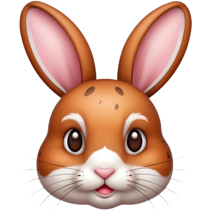 bunny with brown spots emoji