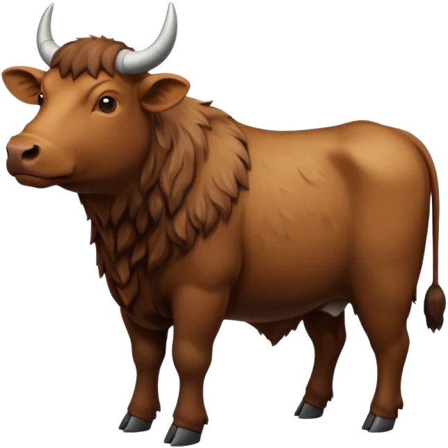 High resolution of  full body An ox emoji
