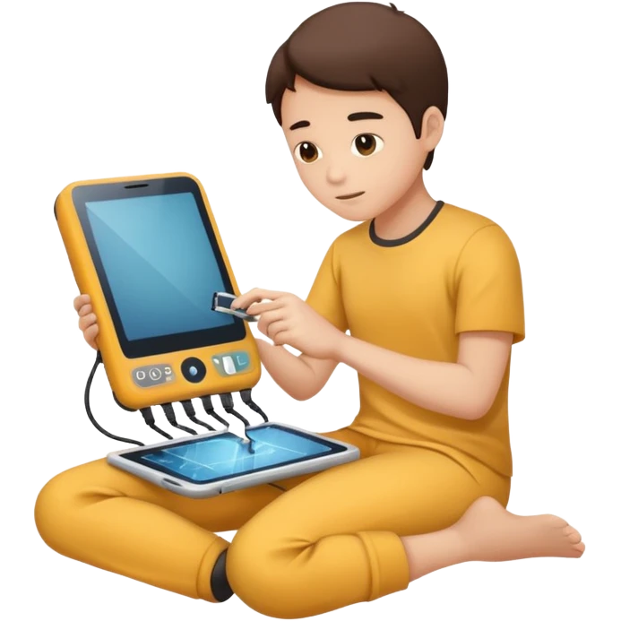 repairing an electronic device full body emoji