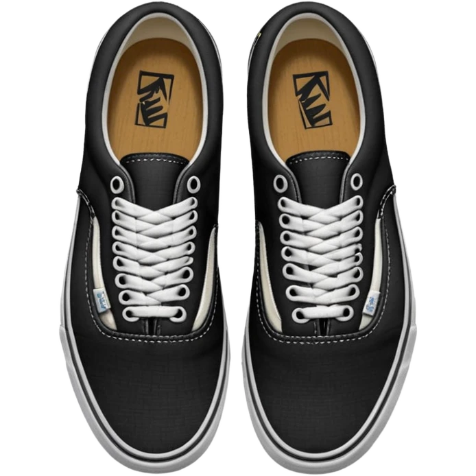 Vans shoes black emoji
