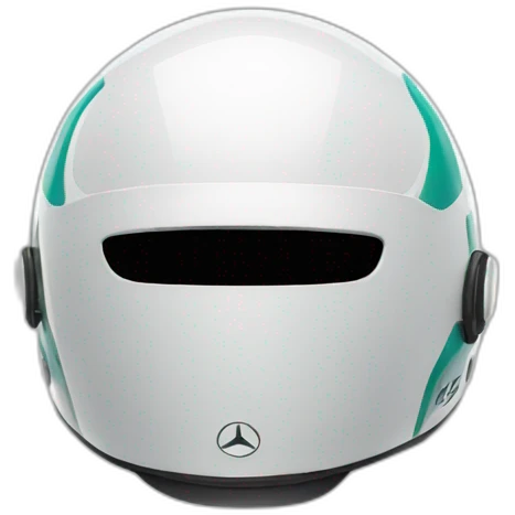 mercedes racing helmet emoji