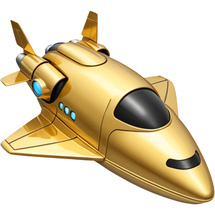 thin gold spacecraft emoji