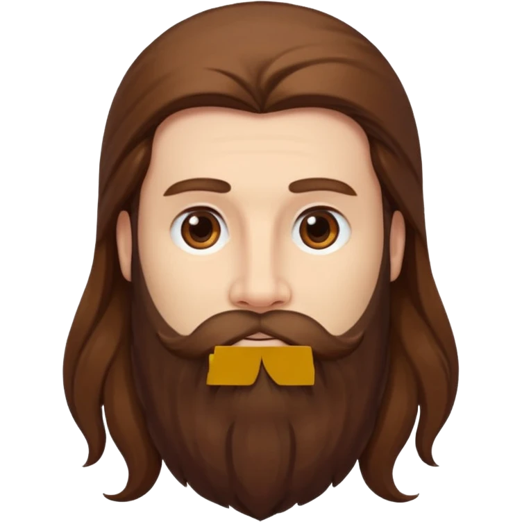 Really long beard emoji