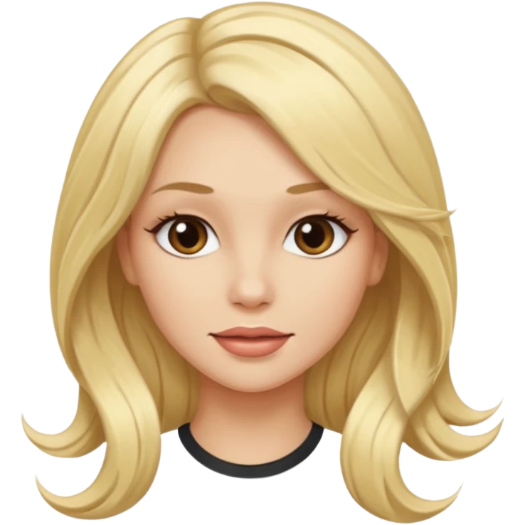 hot blonde with extensions  emoji