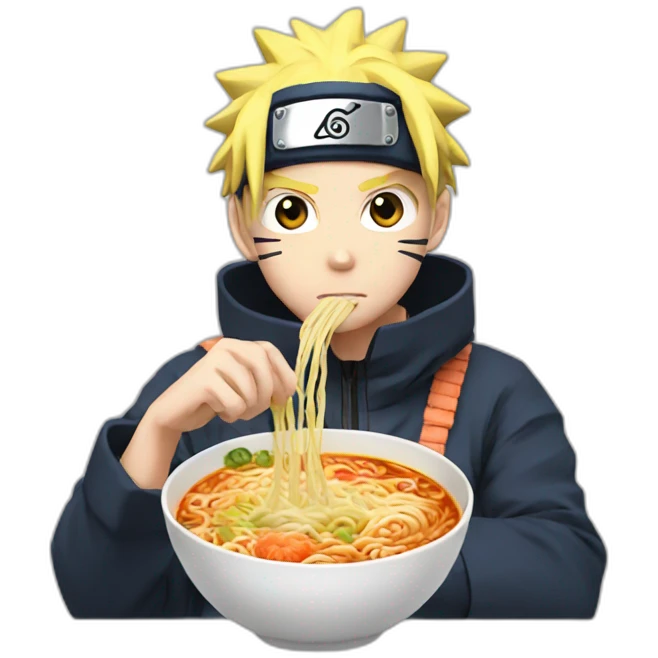 naruto eating ramen emoji