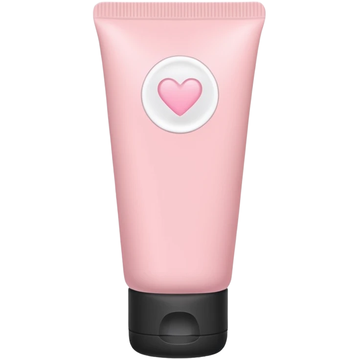 solid color light pink plain skincare tube emoji