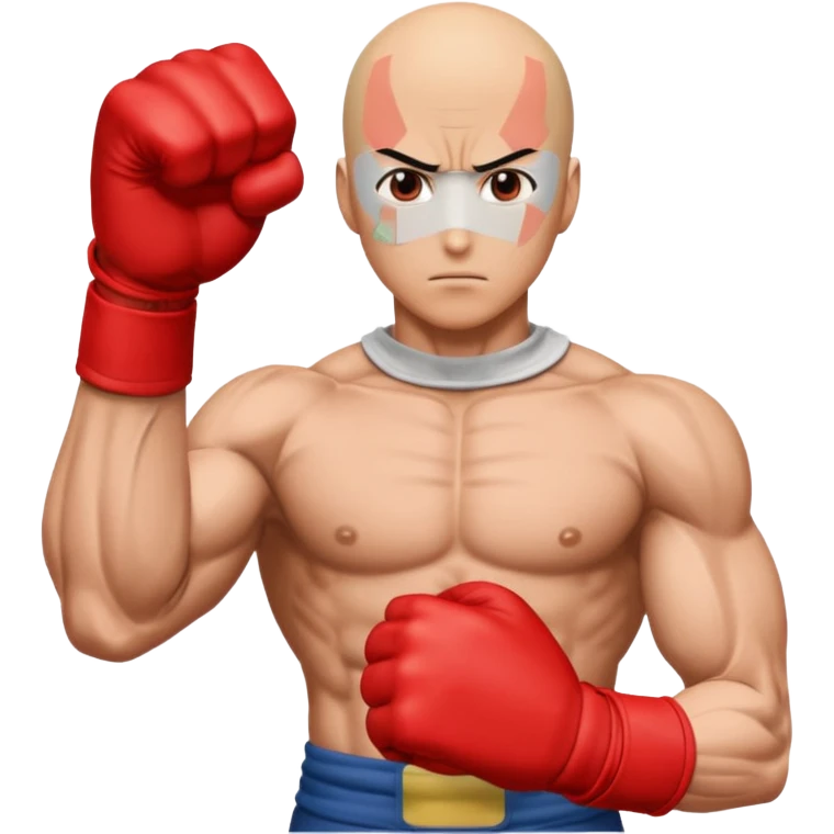 Saitama red hand punch emoji