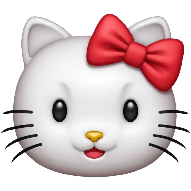 As un emoji de Hello Kitty más parecido  a la Hello Kitty emoji