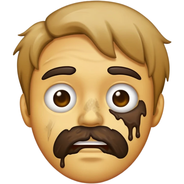 Shit face  emoji