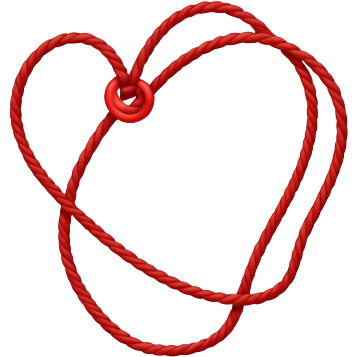 Red string of fate emoji