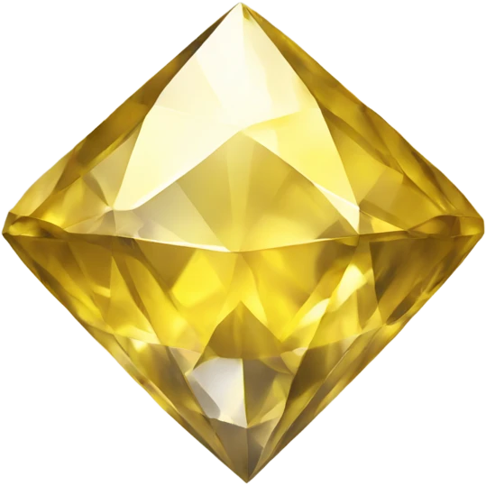 Generate an emoji of a diamond crystal yellow in color emoji