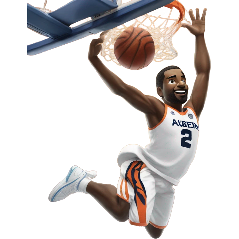 Auburn dunks on zebra emoji