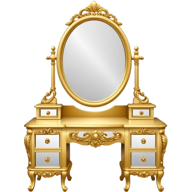 gold DRESSING TABLE emoji