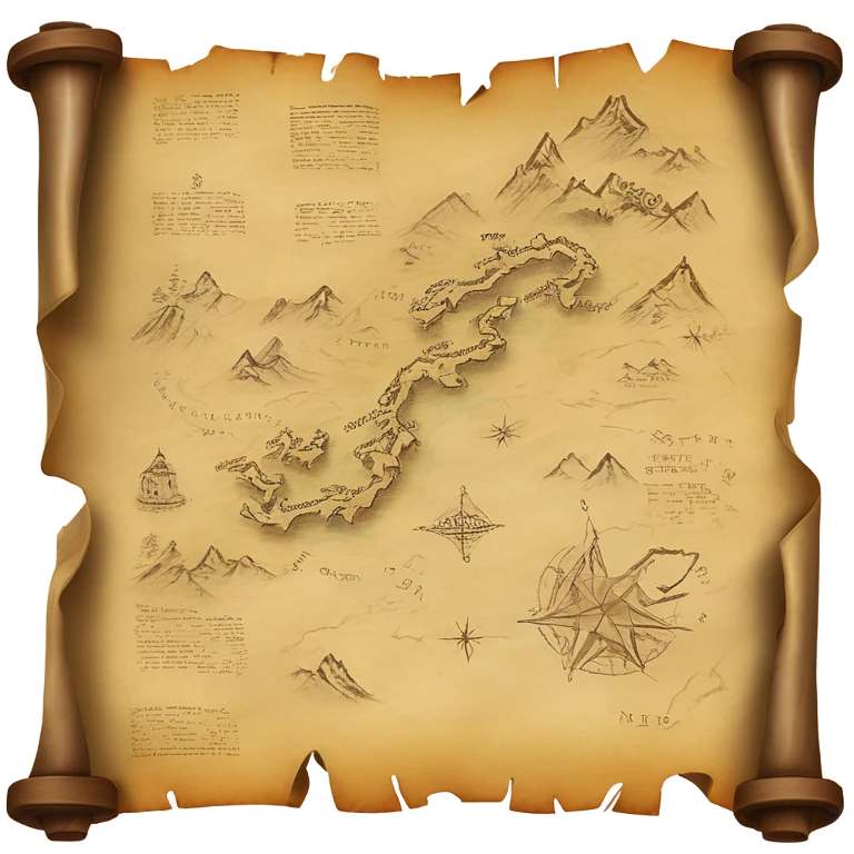 map parchment scroll emoji