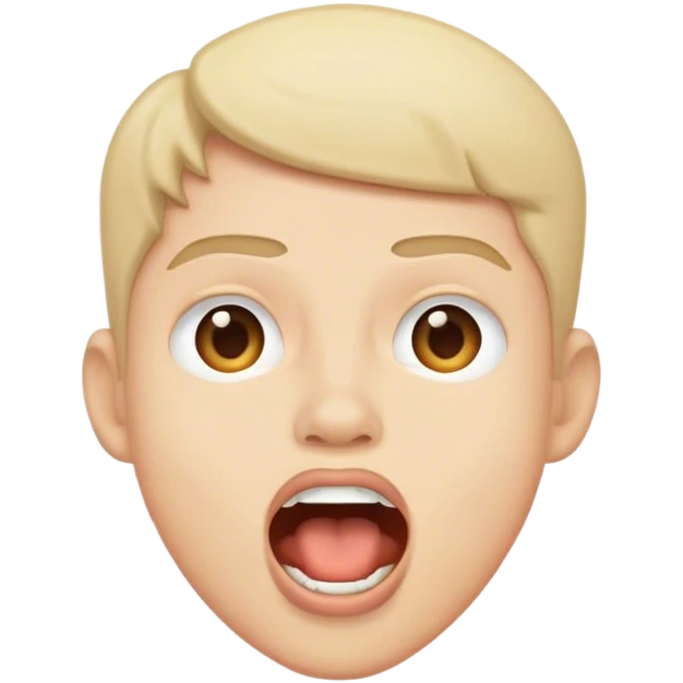 Mouth open emoji
