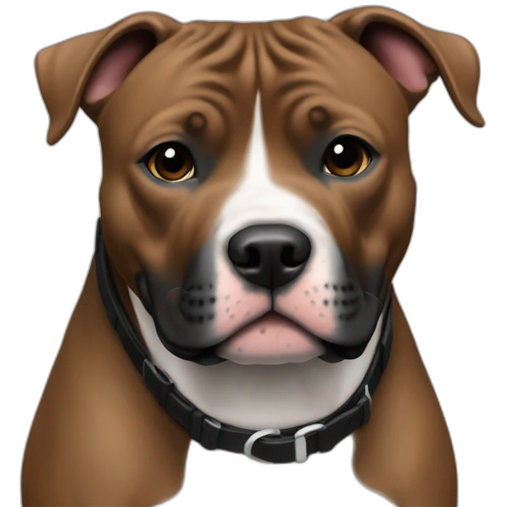 staffordshire bull terrier black emoji