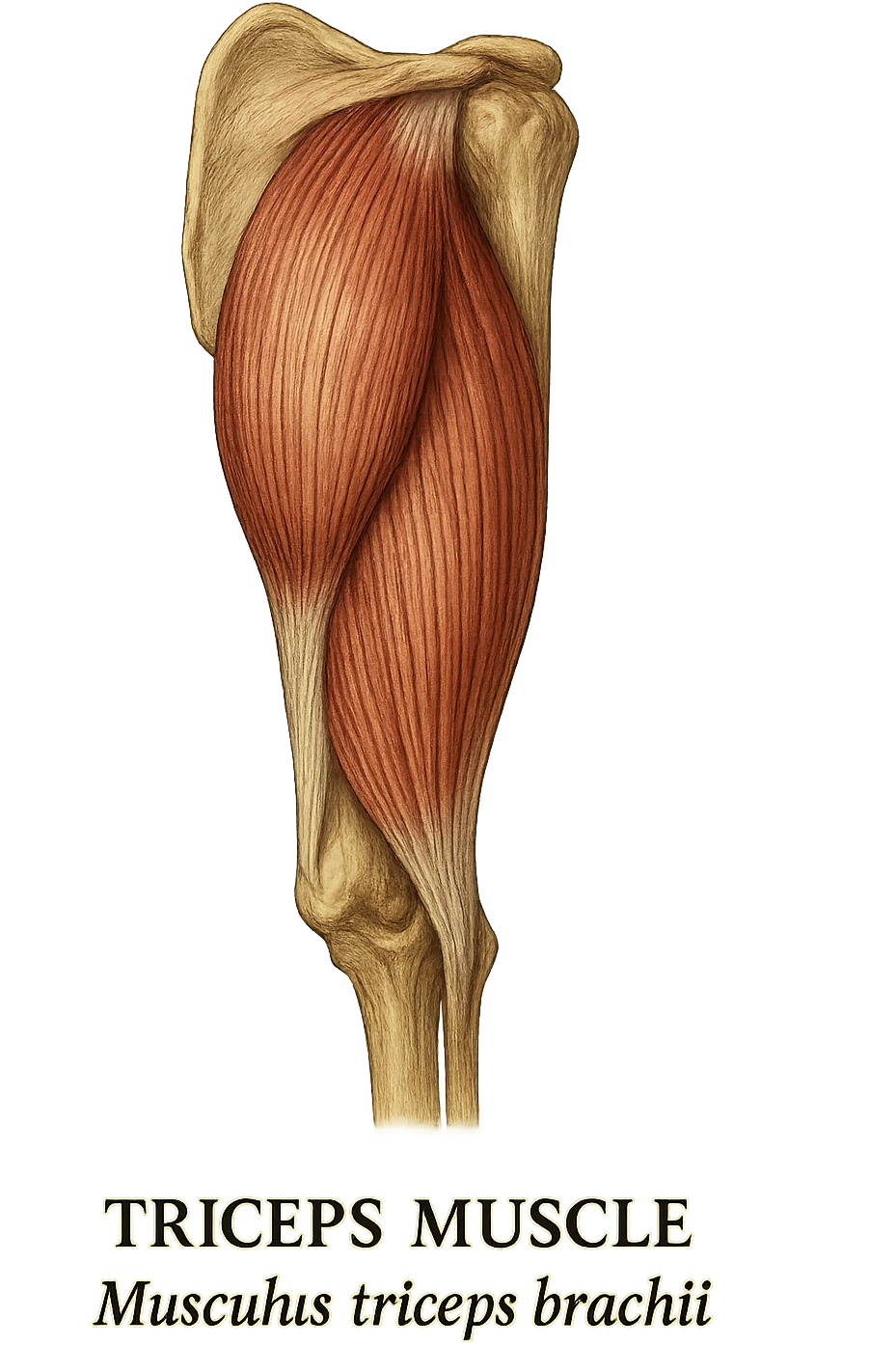 tricipite visto anatomicamente emoji