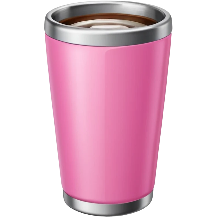 Pink tumbler cup emoji
