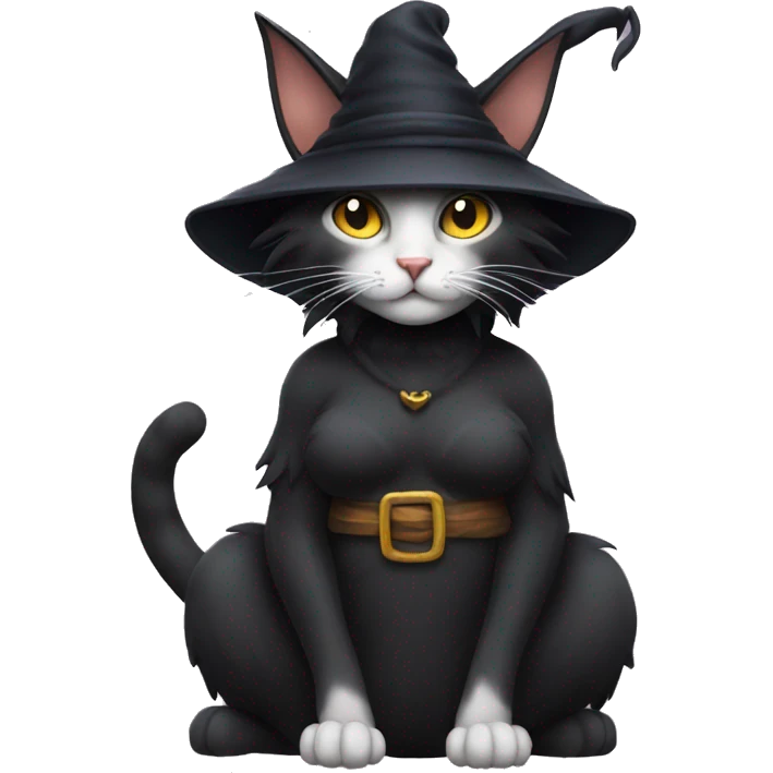 Cat witch emoji