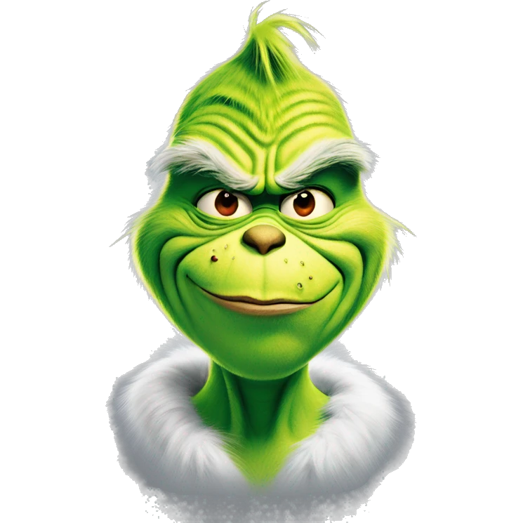 The grinch ￼ emoji