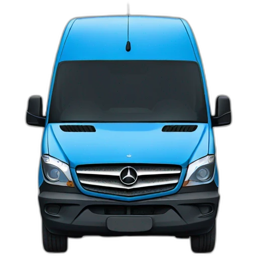Blue Mercedes sprinter emoji