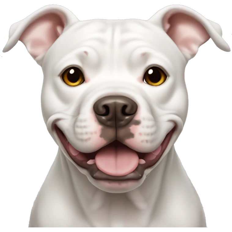 white pit bull dog emoji