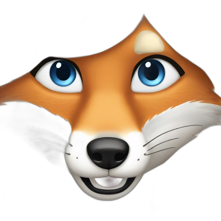 fox angry blue eyes blond emoji