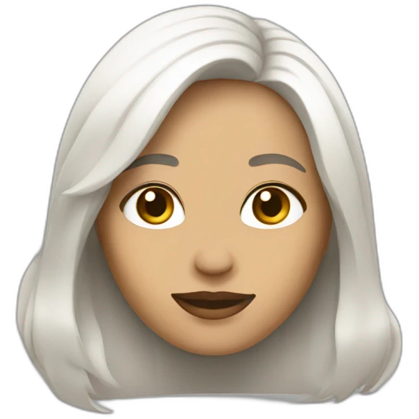 Mujer con pelo blanco emoji
