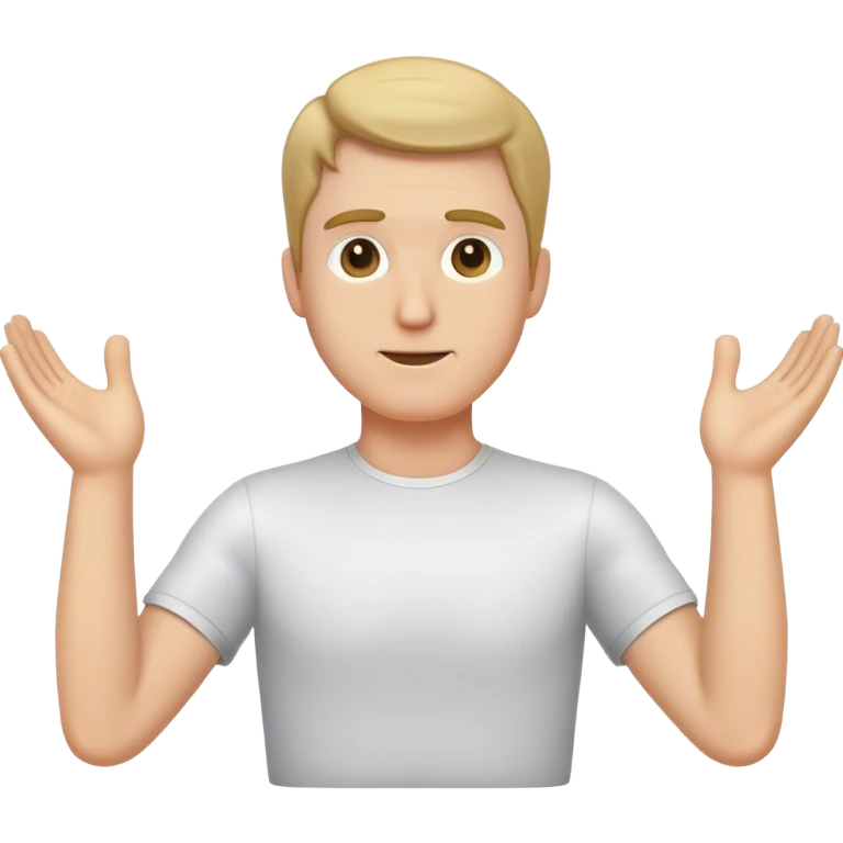 T-pose white guy emoji