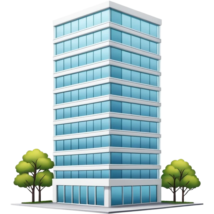 modern apartment building with sleek design emoji