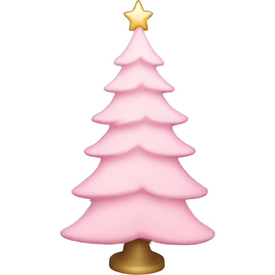 Light pink Christmas tree  emoji